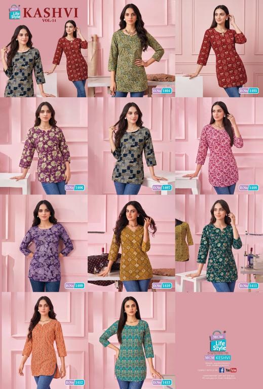 MCM kashvi vol-14 short top wholesale kurtis collection online